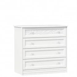 Комод с 4 ящиками Джулия ЛД 695.040.000 Белый