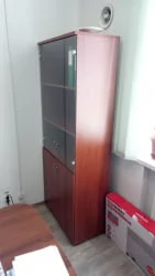 Шкаф для документов со стеклом Р.Ш-2СБ Орех Гепланкт