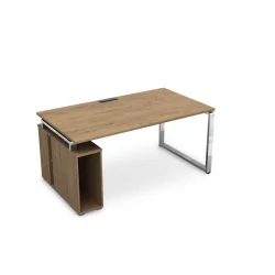 Стол с тумбой под системный блок GLOSS LINE НССБ-О.995 Teakwood