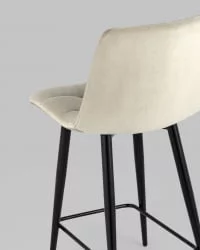 Стул полубарный Джанго велюр Бежевый