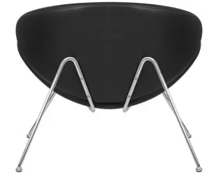 Кресло дизайнерское DOBRIN EMILY Черный винил YP16