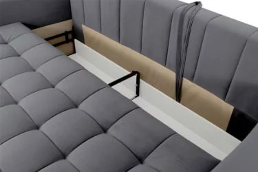 Диван-кровать Бремен 1 Стандарт Альба темно-серый