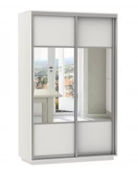 Шкаф-купе белый лдсп Экспресс Хит Комби Белый снег