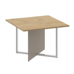 Стол переговорный, квадратный SHIFT SK.SP-KV-110-1 Тиквуд Светлый/Капучино