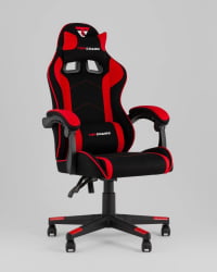 Кресло спортивное TopChairs Shadow ткань черно-красный