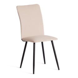 Стул La Rousse NEW, велюр, бежевый/черный, 7, 45x55x93 см