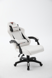 Кресло спортивное TopChairs Phantom бело-черный