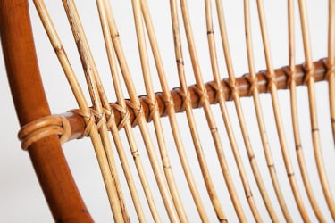 Кресло Secret De Maison Petunia (mod. 01 5088 SP KD/1-1) натуральный ротанг/металл, 80х61х66см, светлый мед/черный