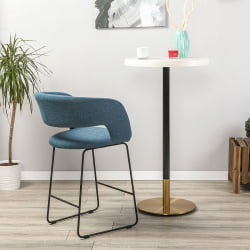 Кресло полубар Hugs синий/Линк