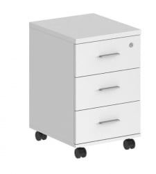 Тумба мобильная с тремя ящиками Sigma SG.611.WH.WH Белый