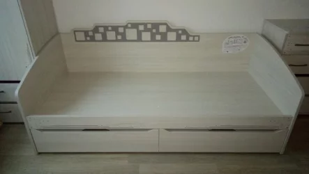 Детская кровать с бортиком Мегаполис 55.11 Сосна Астрид