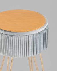 Пуф-столик Астор светло-голубой