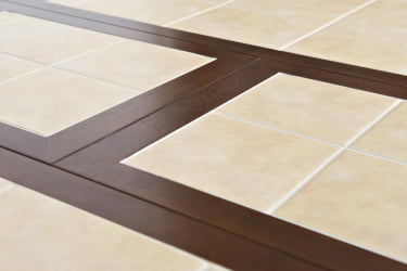 Раздвижной овальный стол CT 4257 дерево гевея/плитка, 107(145)х107х75см, Темный Дуб, плитка без рисунка