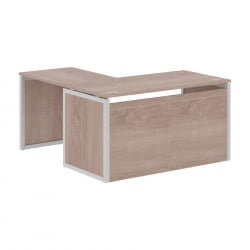 Стол письменный угловой правый XTEN-QP XQPCT 1415H R Дуб Сонома Серый