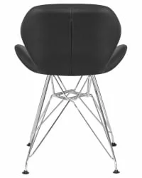 Металлический стул DOBRIN BUTTERFLY CHROME Черный