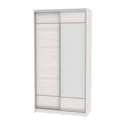 Шкаф-купе белый B-220х120х60-3(ЯАС-D7D8)