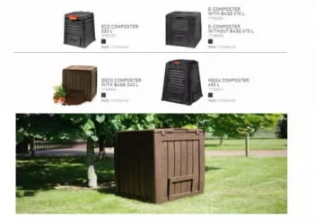 Компостер DECO COMPOSTER WITH BASE 340 L