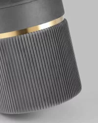 Банкетка Миранда с ящиком велюр Серый