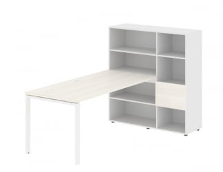 Рабочая станция ЕДИС ЕУРСТ 1217 Ясень Траун Белый Белый / EDIS EURST