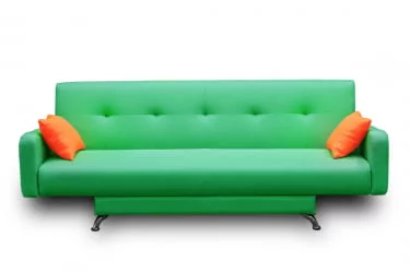 Диван с металлическими ножками MANGO 3 (2 категория) Зеленый Оранжевый