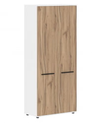 Шкаф с глухими дверьми ЕДИС ЕХCС 85.1 Дуб Денвер светлый Черный Белый / EDIS EHCS