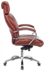 Кресло руководителя Бюрократ T-9904NSL светло-коричневый Leather Eichel