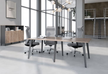 Шкаф с 2-мя комплектами глухих малых дверей JAY JHC 85.4 Дуб Каньон Антрацит