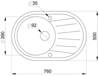 Мойка STANDART 7601 Бежевый