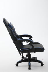 Кресло спортивное ТопЧаирс Шадов черно-синий / TopChairs Shadow