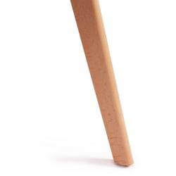 Стул TULIP SOFT (mod. 74) вельвет/дерево , 54 х 47 х 83 см , коралловый (HLR 44)/натуральный