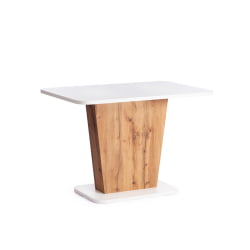 Раздвижной стол GENT ЛДСП, 110-145x68,6x75,5 см, Дуб вотан/Белый