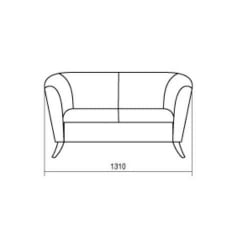 Черный диван Карр 2Д Art-vision 115