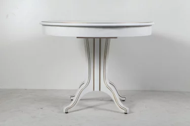 Круглый раздвижной стол Орион-5 (d1100) тон 1 с золотой патиной