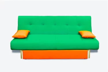 Диван дсп (лдсп) MANGO 4 (2 категория) Зеленый Оранжевый