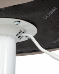 Стул барный DOBRIN TAILOR WHITE (серый велюр (MJ9-75)) 2 шт