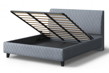 Кровать Хилтон, 2000 * 1600 мм, серый