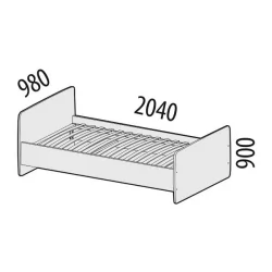 Детская кровать для мальчика Мегаполис 55.10 Сосна Астрид