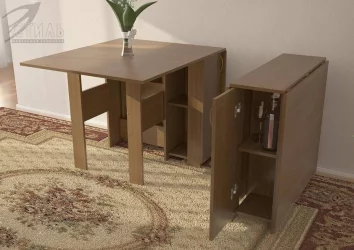 Стол-книжка №2 с баром Венге