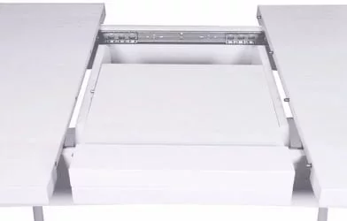 Стол раскладной Ялта с резными опорами Белый Анкор светлый