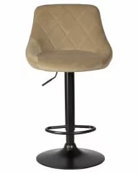 Стул барный DOBRIN LOGAN BLACK Мокко велюр MJ9-9