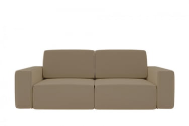 Коричневый диван Сунндал (Berhouse) Цвет фасада: Левис 04 велюр; Тип: Прямой; Материал фасада: Металл/Велюр