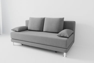 Диван Стандарт (Berhouse) Цвет фасада: Грей; Тип: Прямой; Материал фасада: Рогожка