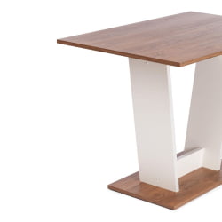 Обеденный стол TIBI L нераздвижной ЛДСП (18 мм), 68,6 х 110 х 75 см, Дуб Канзас/Пепел