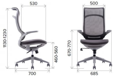 Кресло руководителя Everprof Spirit Сетка Черный