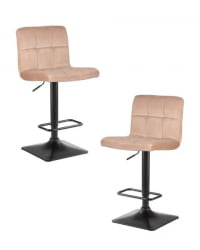 Стул барный ДОБРИН ДОМИНИC (мокко велюр (МДЖ9-9)) 2 шт / DOBRIN DOMINIC (MJ9-9))