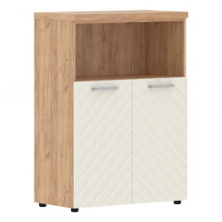 Шкаф с глухими малыми дверьми и топом Torr LUX TLMC 85.3 Дуб Бофорд Латте