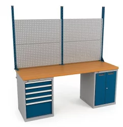 Верстак ВС-200-07 Бук + Экран ВС-200-Э2