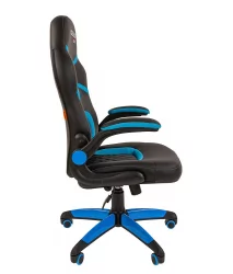 Кресло геймерское CHAIRMAN GAME 18 Черный Голубой