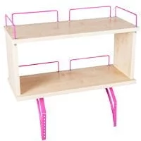 Полка задняя двухъярусная к столу Polka_zz 1/750 (Polka_zz 7/750) Клен Розовый