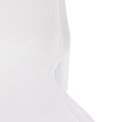 Стул GENIUS (mod 75) металл/пластик, 46x56x84cм, белый/ножки хром